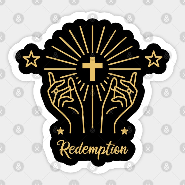 Redemption Design Sticker by Macphisto Shirts